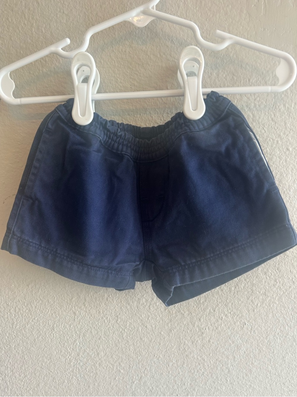 The Beaufort Bonnet Company 6-12 mos Navy Elastic-Waist Athletic Shorts